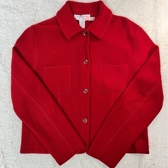 Jones New York Jackets & Blazers - Jones NY Merino Wool Button Front Blazer Jacket